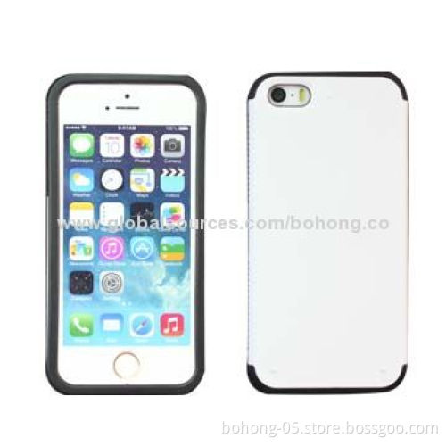 TPU + PC 2-in-1 Mobile Phone Cases for iPhone 5S, Good Quality, Anti-scratch and Fade